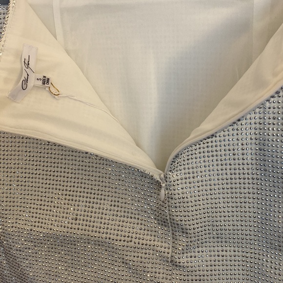 (A2) Cloud Ten Bling Bridal Babe Sequin Mini Skirt, Size Small, NWT - Picture 7 of 9